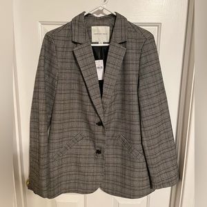 NWT American Eagle Oversized Plaid Blazer